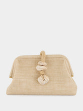 Serena Uziyel Natural Petra Jute Clutch Bag