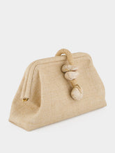 Serena Uziyel Natural Petra Jute Clutch Bag