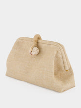Serena Uziyel Natural Petra Jute Clutch Bag