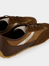 McQueen Brown Boxe Mixed-Media Sneakers