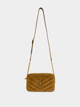 Saint Laurent Caramel Cognac Loulou Matelassé Suede Camera Bag