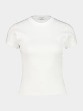 Saint Laurent White Cotton Crewneck T-Shirt