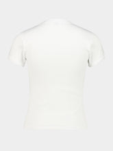 Saint Laurent White Cotton Crewneck T-Shirt