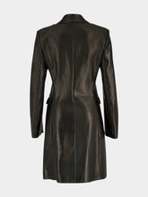 Gucci Black Soft Leather Long Coat