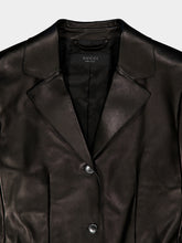 Gucci Black Soft Leather Long Coat