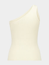 Zimmermann Cream Wylie One-Shoulder Top