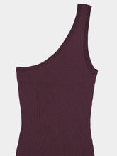 Zimmermann Plum Daylight One Shoulder Top