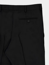 Saint Laurent Black Tapered Wool Flannel Trousers