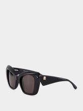 Balenciaga Black Diva Butterfly Acetate Sunglasses