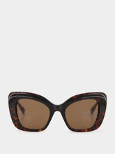 Balenciaga Havana Diva Butterfly Acetate Sunglasses
