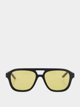 Balenciaga Black Daily Pilot Acetate Sunglasses