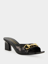 Gucci Black Signora Horsebit Slide Sandals