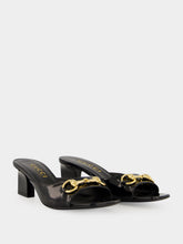 Gucci Black Signora Horsebit Slide Sandals
