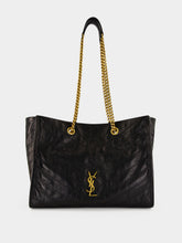 Saint Laurent Black Niki Shopping Vintage Leather Tote Bag