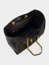 Saint Laurent Black Niki Shopping Vintage Leather Tote Bag