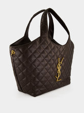 Saint Laurent Dark Chocolate Icare Medium Quilted Bag