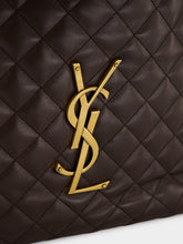 Saint Laurent Dark Chocolate Icare Medium Quilted Bag