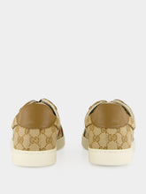 Gucci Sand and Brown GG Canvas Stretch Sneakers