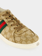 Gucci Sand and Brown GG Canvas Stretch Sneakers