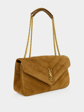 Saint Laurent Caramel Cognac Loulou Medium Suede Bag
