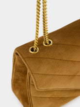 Saint Laurent Caramel Cognac Loulou Medium Suede Bag