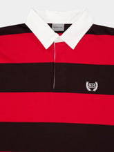 Balenciaga Dark Brown and Red Longsleeve Polo