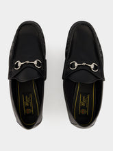 Gucci Black Leather Lugano Loafer