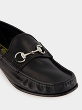 Gucci Black Leather Lugano Loafer