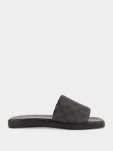 Gucci Black GG Canvas Slide Sandals