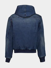 Gucci Blue Reversible Washed Denim Zip Jacket