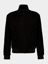 Gucci Black Lightweight Suede Bomber Jacket