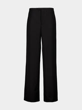 Gucci Black Light Wool Wide-Leg Trousers