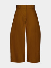 Balenciaga Camel Cotton Bermuda Wide-Leg Pants