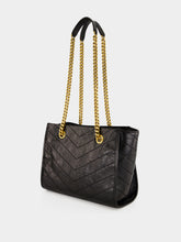 Saint Laurent Black Niki Small Vintage Leather Shopping Bag