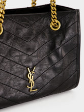 Saint Laurent Black Niki Small Vintage Leather Shopping Bag