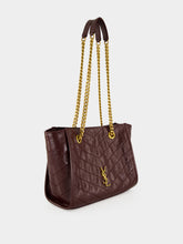 Saint Laurent Rouge Cabernet Niki Shopping Vintage Leather Tote Bag