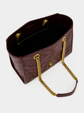 Saint Laurent Rouge Cabernet Niki Shopping Vintage Leather Tote Bag