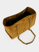 Saint Laurent Caramel Cognac Niki Small Suede Shopping Bag