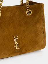 Saint Laurent Caramel Cognac Niki Small Suede Shopping Bag