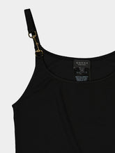 Gucci Black Viscose Crêpe Jersey Horsebit Top