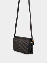 Saint Laurent Black Loulou Toy Matelassé Lambskin Crossbody Bag
