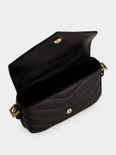 Saint Laurent Black Loulou Toy Matelassé Lambskin Crossbody Bag