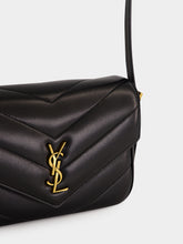 Saint Laurent Black Loulou Toy Matelassé Lambskin Crossbody Bag