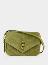 Saint Laurent Green Loulou Toy Suede Crossbody Bag