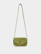 Saint Laurent Green Loulou Toy Suede Crossbody Bag