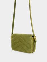 Saint Laurent Green Loulou Toy Suede Crossbody Bag