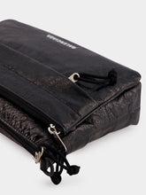 Balenciaga Black Explorer Double Pouch Messenger Bag