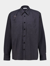 McQueen Charcoal Cotton Harness Overshirt