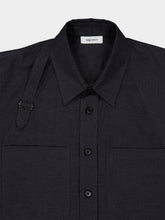 McQueen Charcoal Cotton Harness Overshirt