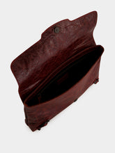 Balenciaga Berry Red Leather Clutch Bag